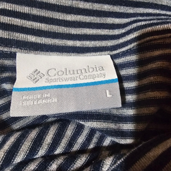 Notre Dame Columbia Sportswear Women's Striped 1/4 Zip Pullover – Size Large - Picture 5 of 5